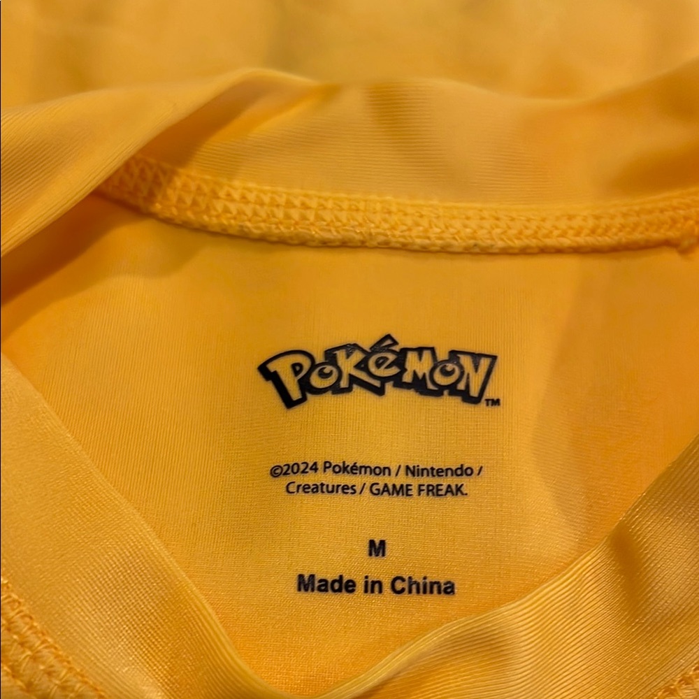 Pokemon Yellow Pikachu Rashguard - Picture 3 of 3